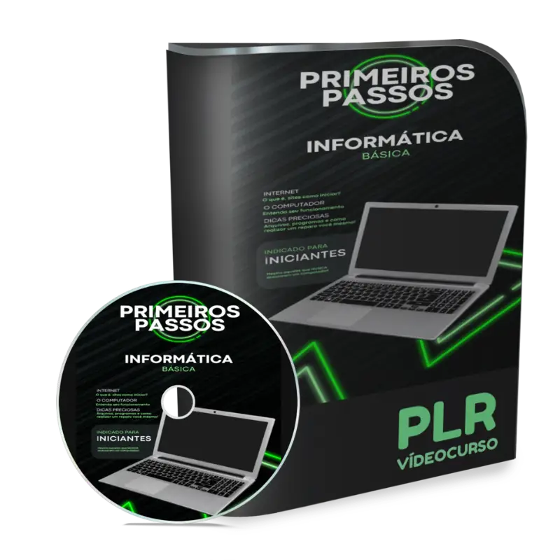 PLR Vídeo Curso Primeiros Passos Informática